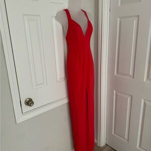 NWOT Jay Godfrey gown with front slit and twist back - size 0